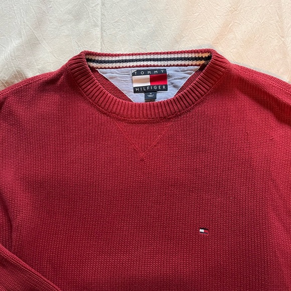 Red Tommy Hilfiger Knit Sweater - Picture 2 of 7
